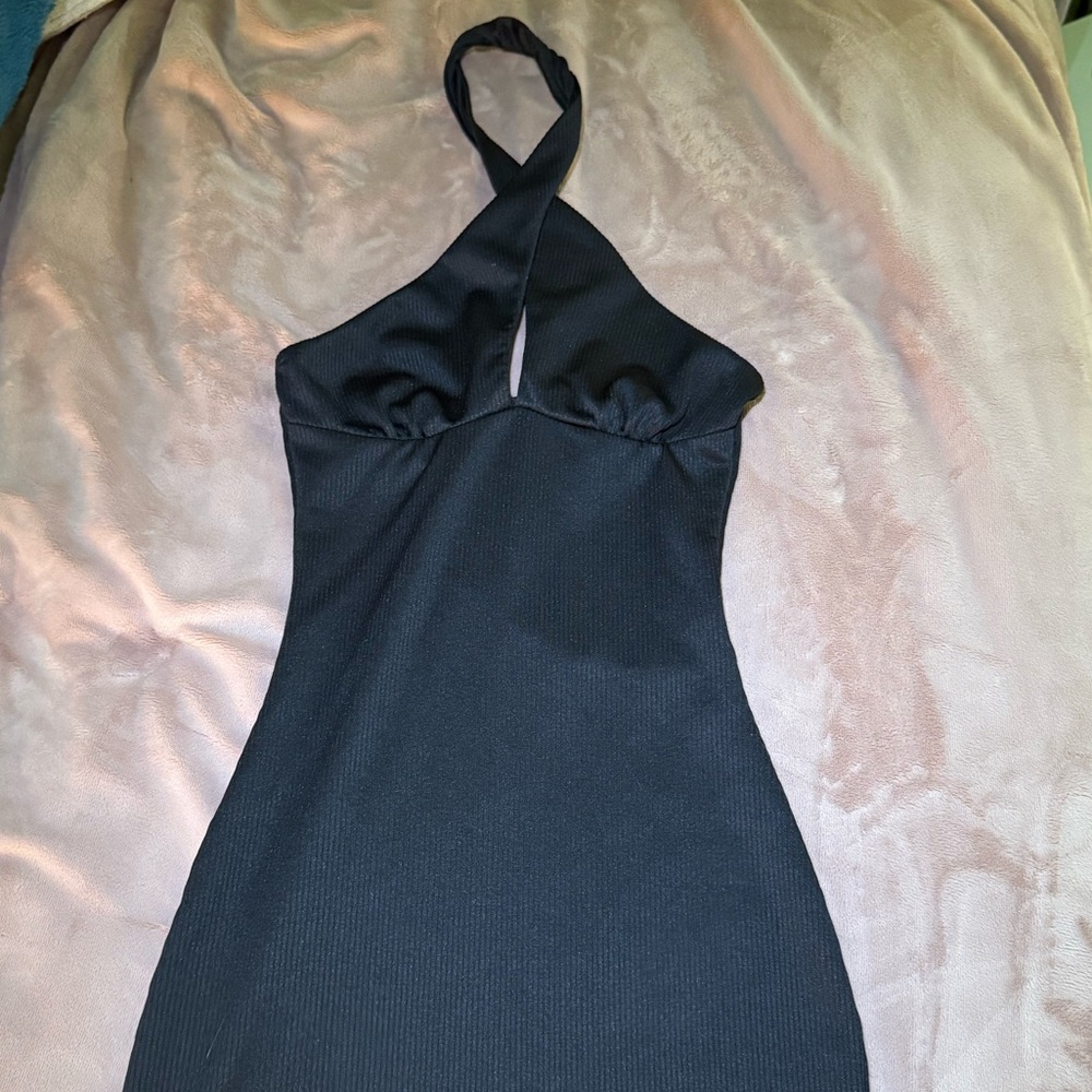 Black Halter Dress H&M